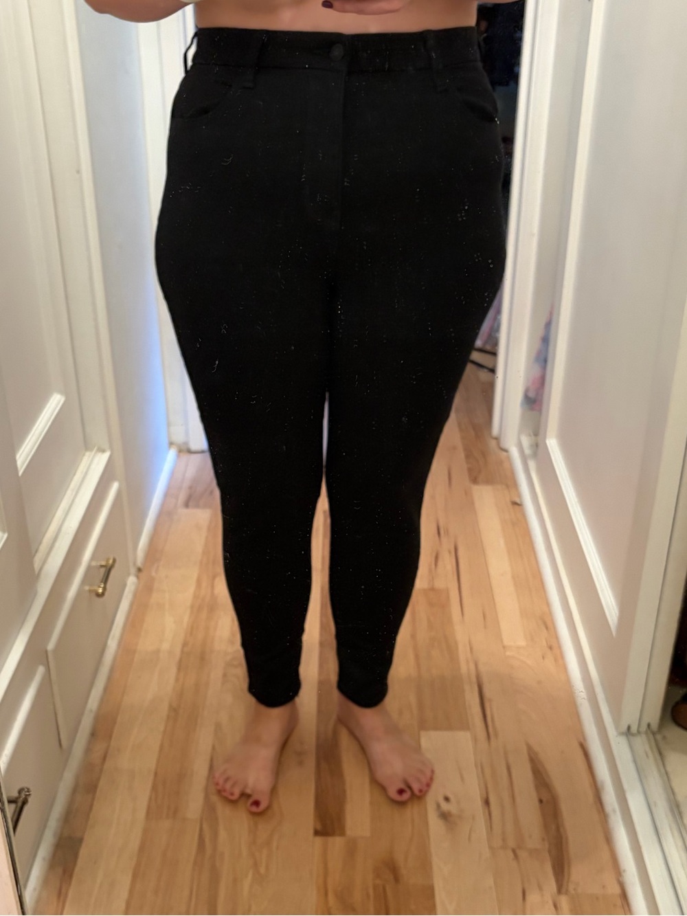 American Eagle Outfitters Black High Rise Jegging - size 14 short